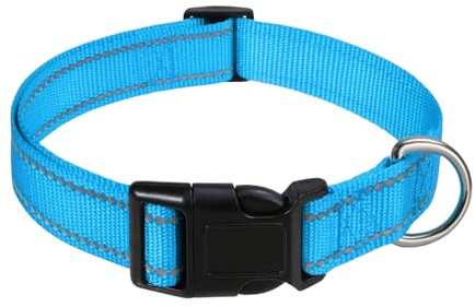 Reflekterande halsband för husdjur, justerbart valphalsband, Reflekterande halskrage för husdjur, Justerbar hundkomforthalsband, hundhalsband med nylonspänne olika hundar, katt