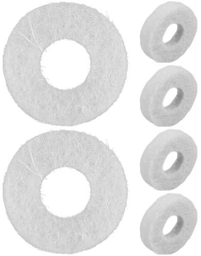 SILENRADAWN 6 Stück Filzscheiben Filzunterlage zur Reparatur von Instrumentenklappen aus Filz Beige für Professionelle Musiker zur Verlängerung der Lebensdauer