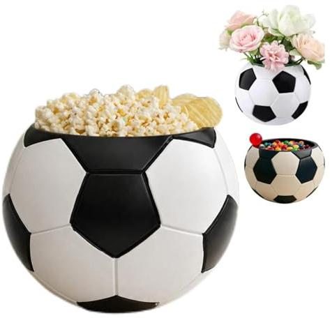 Generisch Fußball Snackschale, Multifunktionale Schüssel für Süßigkeiten, Chips und Blumen (1)