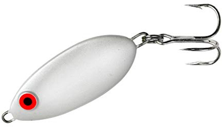 Bomber Slab Spoon Lure (White, 1 1/4-Ounce), (B8901)