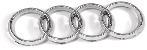 Audi 8L08536052ZZ Ringe Emblem Zeichen Kühlergrill Chrom