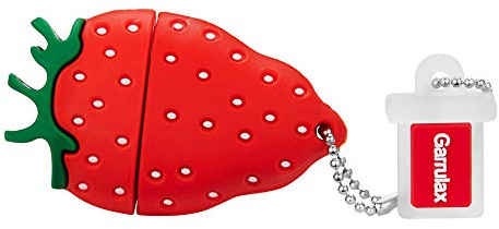 Garrulax Cle USB, Upgrade imperméable clé USB2.0, 8 Go / 16 Go / 32Go Cles USB Dessin des Fruits 3D Mignon Stockage de données Haute Vitesse Memory Stick Pendrive