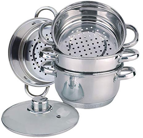 EDENBERG EB-8905 - Juego de ollas de vapor (5 piezas, 3,3 L, 20 cm)