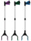 TOPZEA 3 Pack Grabber Reacher Tool for Elderly, 32 Foldable Pick Up Stick Grabber Claw Trash Garbage Picker for Garbage Reacher Grabber Pickup Tool, Litter Picker, Blue, Green and Purple