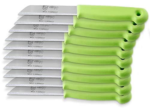 Set de couteaux de cuisine de Solingen Fabriqué en Allemagne avec une lame tranchante pour couper avec précision les fruits et légumes, lot de 10 (Long)