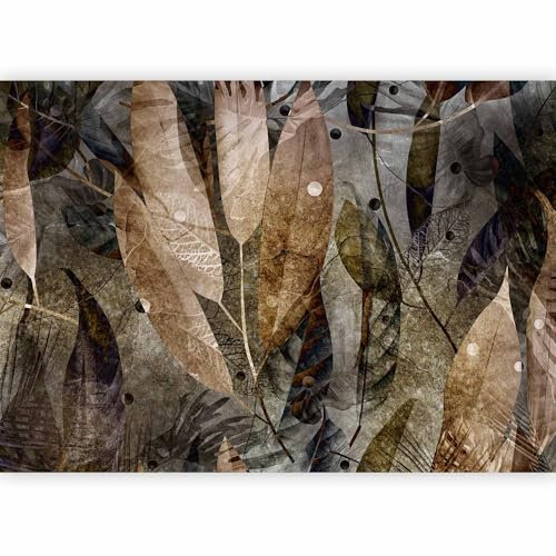 murando PREMIUM Carta da parati Botanica 450x315 cm Fotomurali in TNT Murale alla moda Decorazione da Muro XXL Poster Gigante Design Carta per Pareti Soggiorno Natura Foglie verde b-C-0877-a-a