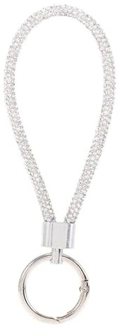 apughize Auto Schlüsselanhänger Zubehör Glitzernder Schlüsselanhänger Glitzerndes Telefon Lanyard Diamant Handgelenkband Anti Verlust Seil Geldbörse Dekor Handys