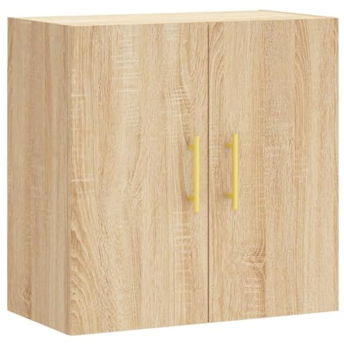 vidaXL Wall Cabinet, Storage Cabinet for Living Room Bedroom Office, Display Cabinet with Door, Modern Style, Sonoma Oak Engineered Wood