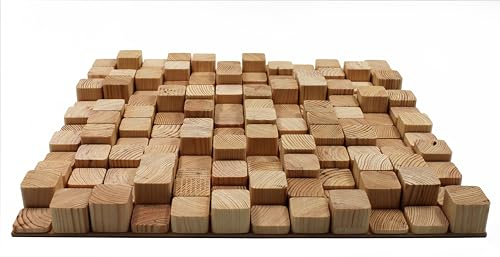 Difusor acústico de madera «SKYLINE» | 50 x 50 cm | 2D QRD | Panel decorativo de madera para pared | [SKYLINE | Grosor: 35 mm]