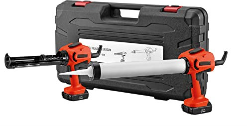 Caulking gun, high thrust electric caulking gun, electric two electric and one charging 18V lithium battery for caulking, filling, sealed, home and office