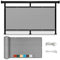 Pantalla Protectora para Balcón 45 x 700 cm Proteger La Intimidad de Los Balcones Valla Privacidad Malla de Estera con Cuerda y Bridas para Balcón Terraza Patio, Gris