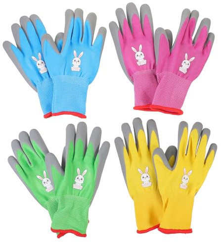 BESPORTBLE 4paare Schnittschutzhandschuhe Für Gartenarbeit Outdoorhandschuhe Zum Unkrautjäten Atmungsaktive Gartenschutzhandschuhe Aus Latex Bequeme Arbeitshandschuhe Für Landschaftsbau