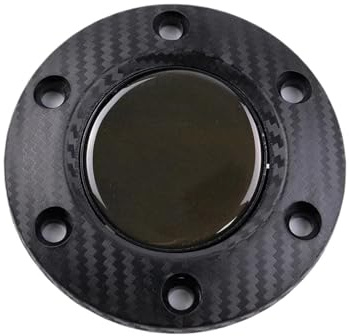 Volante dell'auto Pulsante Clacson Volante Sportivo Corsa Universale Copertura Controllo Dell'altoparlante Anello Ritegno Stile Auto(ABS nero)