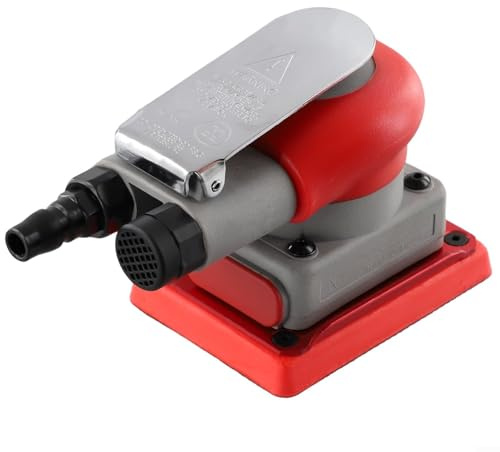 Ponceuse Pneumatique Carrée 75 x 100 mm, Outil de Polissage pour Voiture Bois Métal 10 000 tr/min