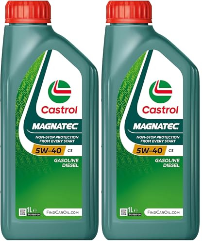 Castrol MAGNATEC 5W-40 C3 Motoröl, 1L (Packung mit 2)