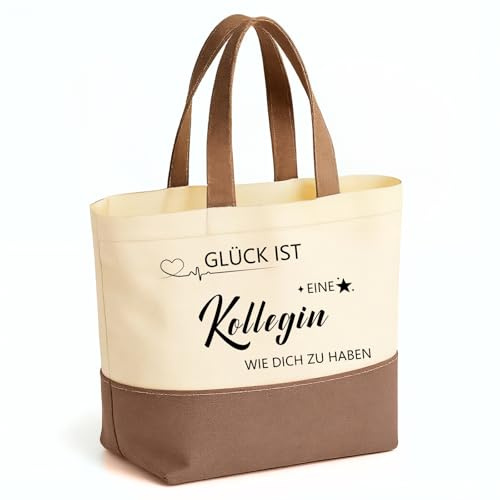 EKKONG Jutebeutel Abschiedsgeschenk Kollegen, Kollegen Geschenk, Tasche Personalisiert Damen, Jute Baumwolltasche für Abschied Kollegin, Geschenk für Kollege zum Abschied, Geburtstag, Dankbar