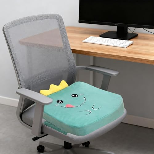 Kindersitzerhöhung, Sitzerhöhung Stuhl Kind 40x40x5 cm, Tragbare Sitzkissen Kinder, SitzerhöHung Stuhl Kind, PU, Waschbar, Zerlegbar, Stuhlerhöhung Kissen für Kleinkind beim Esstisch Stuhlkissen