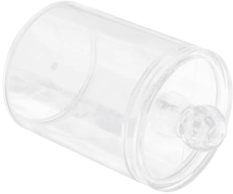 Cabilock Boîte de Rangement Coton-tige Transparente avec Étanchéité Ouverture Large pour Salle de Bain et Chambre Design Simple et Élégant pour Organisation Cosmétique