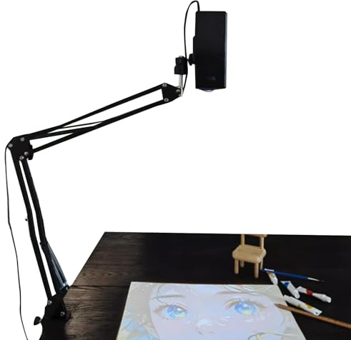 Proiettore d'arte portatile con supporto, proiettore da disegno intelligente HD 720P for tele, pareti e opere d'arte da tavolo