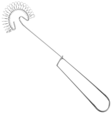 jojofuny Batidor Manual de Huevos Resorte de Acero Inoxidable Batidor Multifuncional para Cocina Herramienta Ligera y Portátil para Mezclar Salsas y Espumar Leche