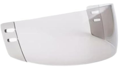 Visera para casco de hockey, ligera, práctica, para mujeres y hombres, transparente, 21 cm