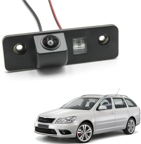 Einparkhilfe Hinten Kamera Für Skoda Für Octavia MK2 1Z 2004–2013: Auto-Monitor Mit CCD-, HD- Und AHD-Rückfahrkamera(D170 AHD 720P)