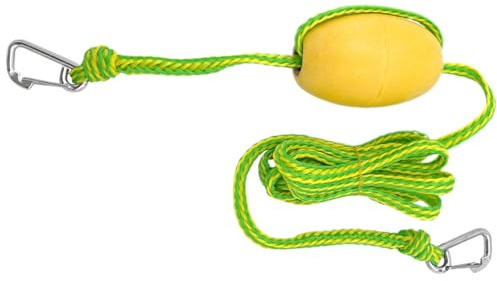 Xweptuy Flytande rep med bojsflottör, 3,7 m kraftig pool flytande ankarrep med rostfri stålkrok, båtankare med hög synlighet för stranden, sjö eller sandstångsvatten #1