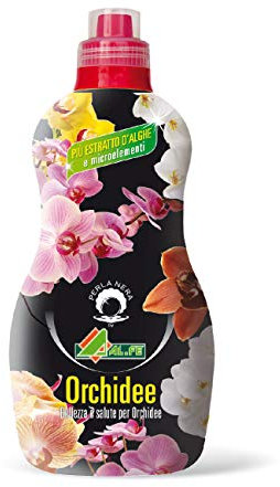 AL.FE CONCIME per Orchidee Concime Liquido Completo per Tutte Le Orchidee, Ricco di Alghe e microelementi Che favoriscono la fioritura. 1 kg