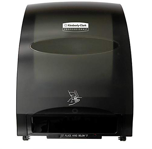 Kimberly-Clark Professional Automatic Hard Roll Paper Towel Dispenser (48857), Black, Universal 1.75 Core Compatible, Wall Mounted, for Commercial Hand Towels (Qty 1)