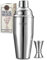 Shaker Cocktail, Kit Cocktail 750ml, Shaker per Cocktail Professionale Boston Shaker Cocktail Set con Jigger, Completo Bartender Kit, Set Regalo da Kit Barman per Uomo, Lui