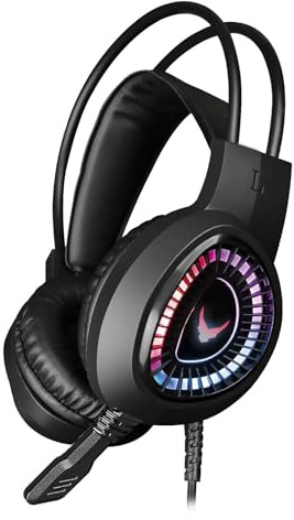Varr Casque Gaming RGB MIC VH8010 stéréo Lite 3,5 mm USB Noir