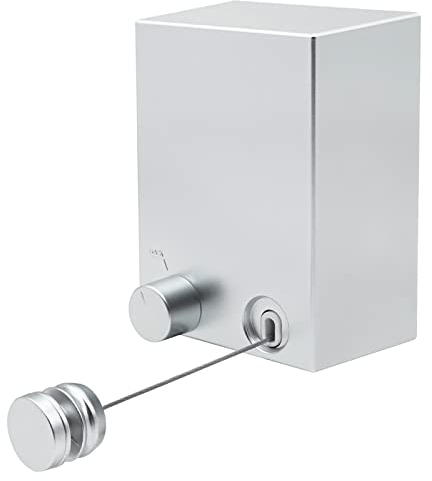 MUALROUS Corde à Linge Extensible avec Joint 4,2 m Réglable Corde à Linge Rétractable Corde à Linge Rétractable à Haute Performance Fixée Au Mur d'Extérieur Balcon Intérieur Cuisine Salle De Bain