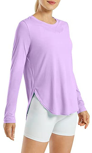 G4Free Vadderad sport-bh atletiska linnen för dam yoga crop top Cami med inbyggd BH träning gym linnen, Lila, S