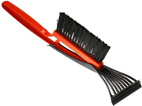 SolaDirect Ice Scraper with Snow Brush and Squeegee for Cars Windows, 3-in-1 Winter Care Windscreen Tool, Ice Frost Snow Water Removal for Cars, No Scratches