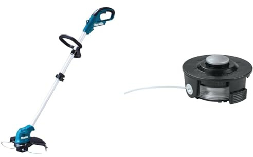 Makita UR100DZ Akku-Rasentrimmer 10,8 V (Ohne Batterie) & 1-Fadenkopf Tap&Go 1,6mm 195858-1 Silber