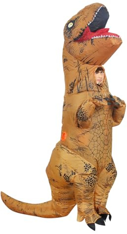Geerypsy Dinosaurier Aufblasbares Kostüm for 130-150cm height T-Rex-Kostüm für Halloween Karneval Weihnachten Festival