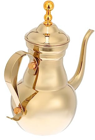 GOOHOCHY Schwanenhals-kaffeekocher Kaffeemaschine Für 4 Tassen Filterkaffeekanne Getränketopf Kaffee Espressomaschine Teekessel, Herd Espressokanne Brauen Rostfreier Stahl Tee Kochen