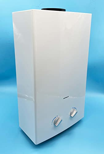 Calentador de Agua a Gas Butano 10 Litros | Calentador Atmosferico Butano | Intalacion Exterior y Labaderos Ventilados | Formato Pequeño