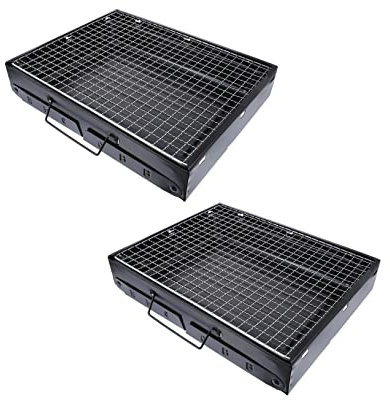 Parliky 2st Grill Kühl- Und Backrost Camping-picknickkocher Stahl Black