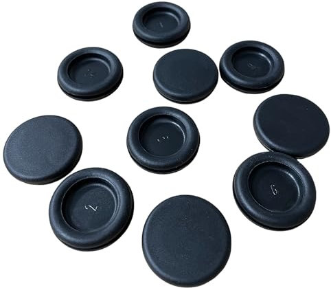 10 Pcs Rubber Cable Grommets For Junction Box Entries (20mm Closed)