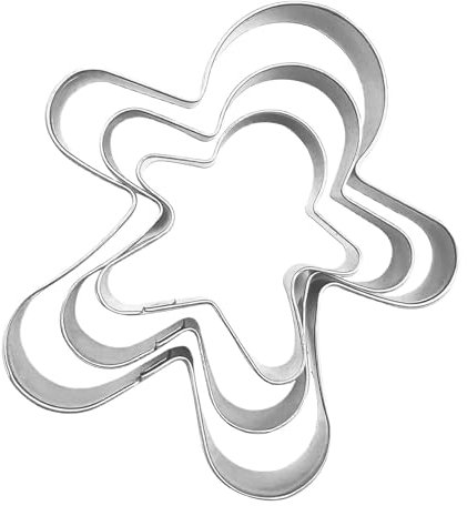 Set di formine per biscotti natalizi, grande set di formine per biscotti natalizi, per uso alimentare, per Natale, stampi per biscotti in acciaio, omino di pan di , fiocco di neve, albero di