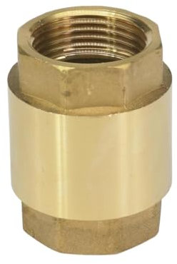 XIAOGYYE 1/2 3/4 1 1-1/4 1-1/2 2 Bsp Messing Sechskant Inline-Feder Einweg-Rückschlagventil Rückschlagventil Sanitär 1 Stück/2