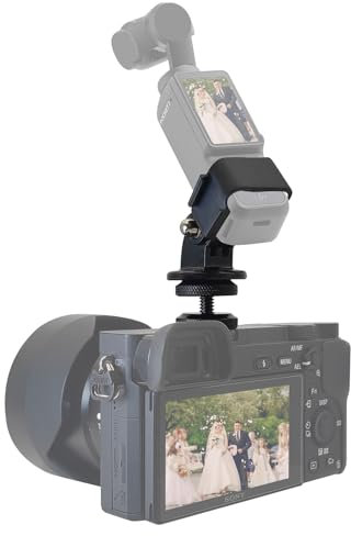 HAFOKO Osmo Pocket 3 Froid Chaussure Montage pour Appareil Photo, DSLR Appareil Photo Support Chaussure Adaptateur Support Compatible pour DJI Osmo Pocket 3 Accessoires