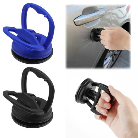 2 Pieces Car Small Dent Puller Kit,Car Dent Suction Puller,Powerful Repair Suction Cups,for Cars Body,Glass,Screen,Tiles Lifting,Objects Moving.