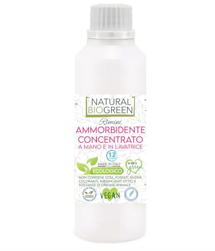 Naturalbiogreen Ökologischer Weichspüler, parfümfrei, hypoallergen, 250 ml