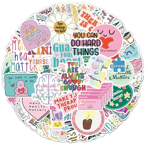 100Pieces Stickers Inspirational Sticker Set Motivational Decals for Journaling, Tech Accessories Drinkware Trendy Aesthetic DIY Stickers for Adults Teens Assorted Designs