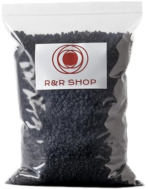R&R SHOP – Piedra Volcánica Negra Fina, 100% Natural, pH Neutro, Ideal para la Germinación y el Crecimiento de Las Plantas, 0–8 mm (1L)