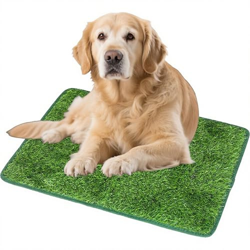 MZSX Pinkelmatte für Hunde, Hundeklo, für Haustier-Training, für Drinnen und Draußen, Wiederverwendbare, Rasen Dekoratio, Kunstrasen, Hundetrainingsplatz für Innen- und Außenbereiche(46 x 71 cm)