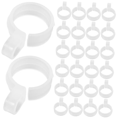 Cabilock Ganchos para Ropa a Prueba de Viento Clip de Plástico de Color Claro, Tamaño Mediano, Resistentes y Multiusos, Compatibles Postes de Secado, Hogar y Lavandería, Paquete de 100