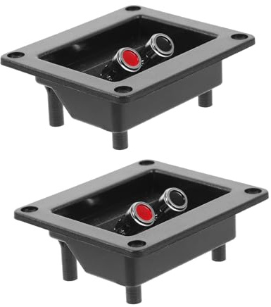 Mipcase 2 pezzi Morsettiera per Casse Acustiche Molla Connettori Subwoofer e Terminali per Altoparlanti Facile da Collegare e Staccare per Impianti Audio Home Theater